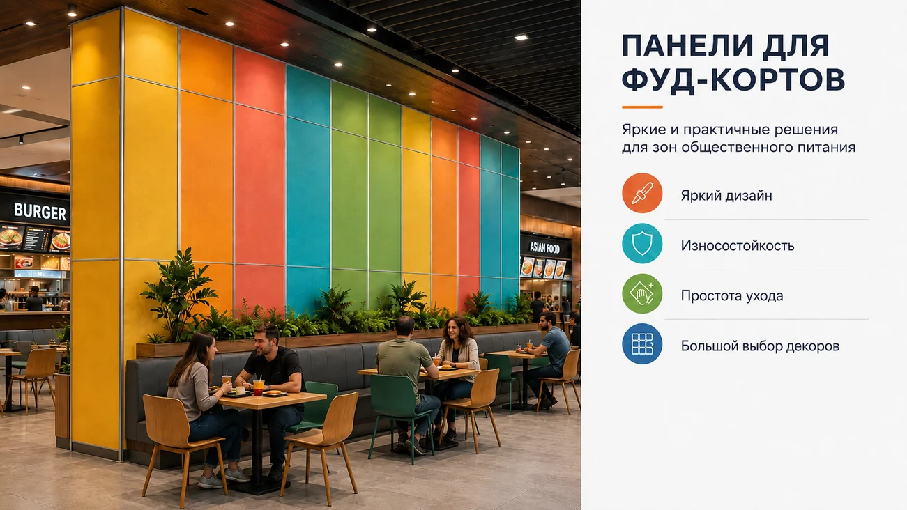 Панели для фуд-кортов