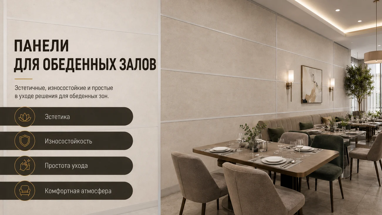 Панели для обеденных залов